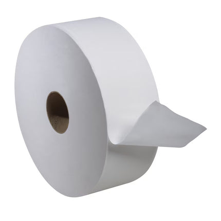 Tork Advanced Jumbo Bath Tissue Roll - 2-Ply, 100% Recycled Fibre, 1600'/Roll, 6 Rolls/Case