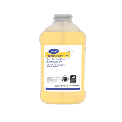 Diversey™ Prominence® Heavy Duty Floor Cleaner, Citrus Scented, Yellow, 2.5L J-Fill, 2/Case