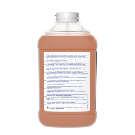 Stride Fragrance Free Neutral Cleaner - 2.5 L, 2/Case