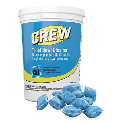 Diversey™ Crew® Easy Paks® Bowl Cleaner, Blue, 0.5oz., 2/Case