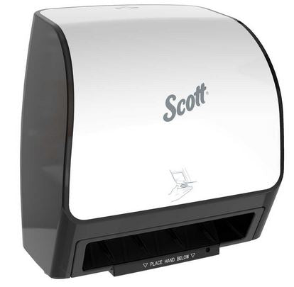 Scott® Slimroll Hard Roll Towel Dispenser Electronic, White, Sold Individually