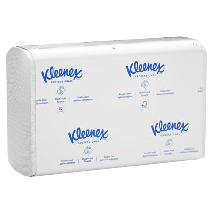 Kleenex® Folded Towel Multi-Fold, White, 8 Packs/Case, 150 Sheets/Case-B2B Discounters