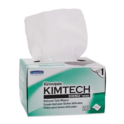 Kimtech 34155 Kimwipe Wipers - X-Low Lint, 1-Ply, 4.5X8.5, White, 280 Wipes/Box, 60 Boxes/Case