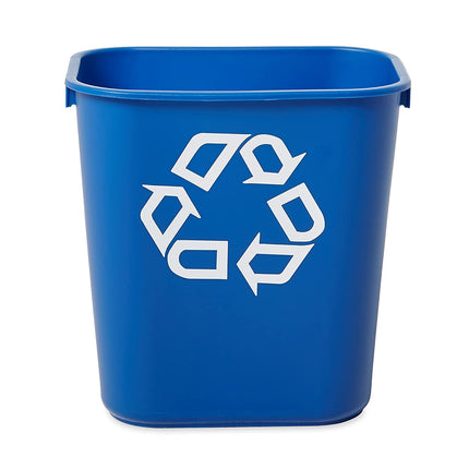 Rubbermaid Wastebasket - Small, Blue, 13qt, Sold Individually