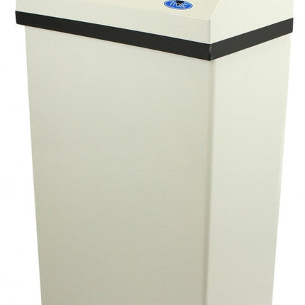 Wall-Mounted Receptacle - White, Model 303, No Liner, Sold Individually