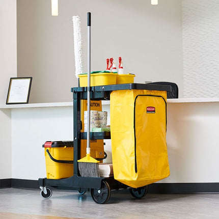 Rubbermaid Commercial Janitorial Cleaning Cart - Traditional, Non Marking, Sold Individually