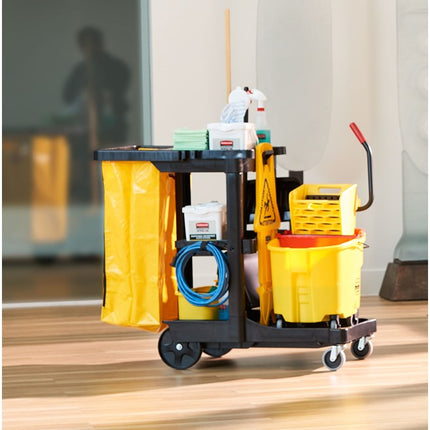 Rubbermaid Commercial Janitorial Cleaning Cart - Traditional, Non Marking, Sold Individually