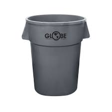Conteneur à déchets Globe - 20 gallons, Gris, Vendu à l'unité