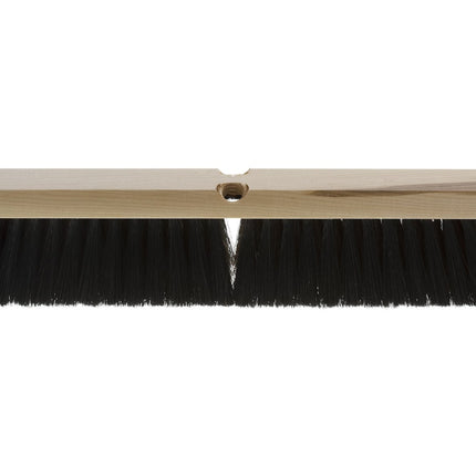 Atlas Graham Furgale Synthetic Fine/Medium Push Broom - 24", Brown, Sold Individually