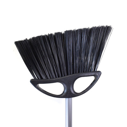Globe Angle Broom 13" Width - 48" Handle, Metal, Black, Sold Individually