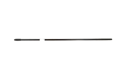 Atlas Graham Furgale Metal Threaded Handle - 15/16" Diameter, Black, 48" Length, Coated Metal, Sold Individually