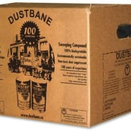 Dustbane 100% Biodegradable Sweeping Compound - Black, Oil Based, 22kg, Sold Individually