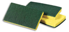 3M Scotch-Brite Medium Duty Scrub Sponge - Green/Yellow, 20/Case