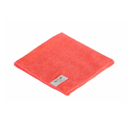 Chiffonnette en microfibre Globe - Rouge, 14" X 14", Vendue à l'unité