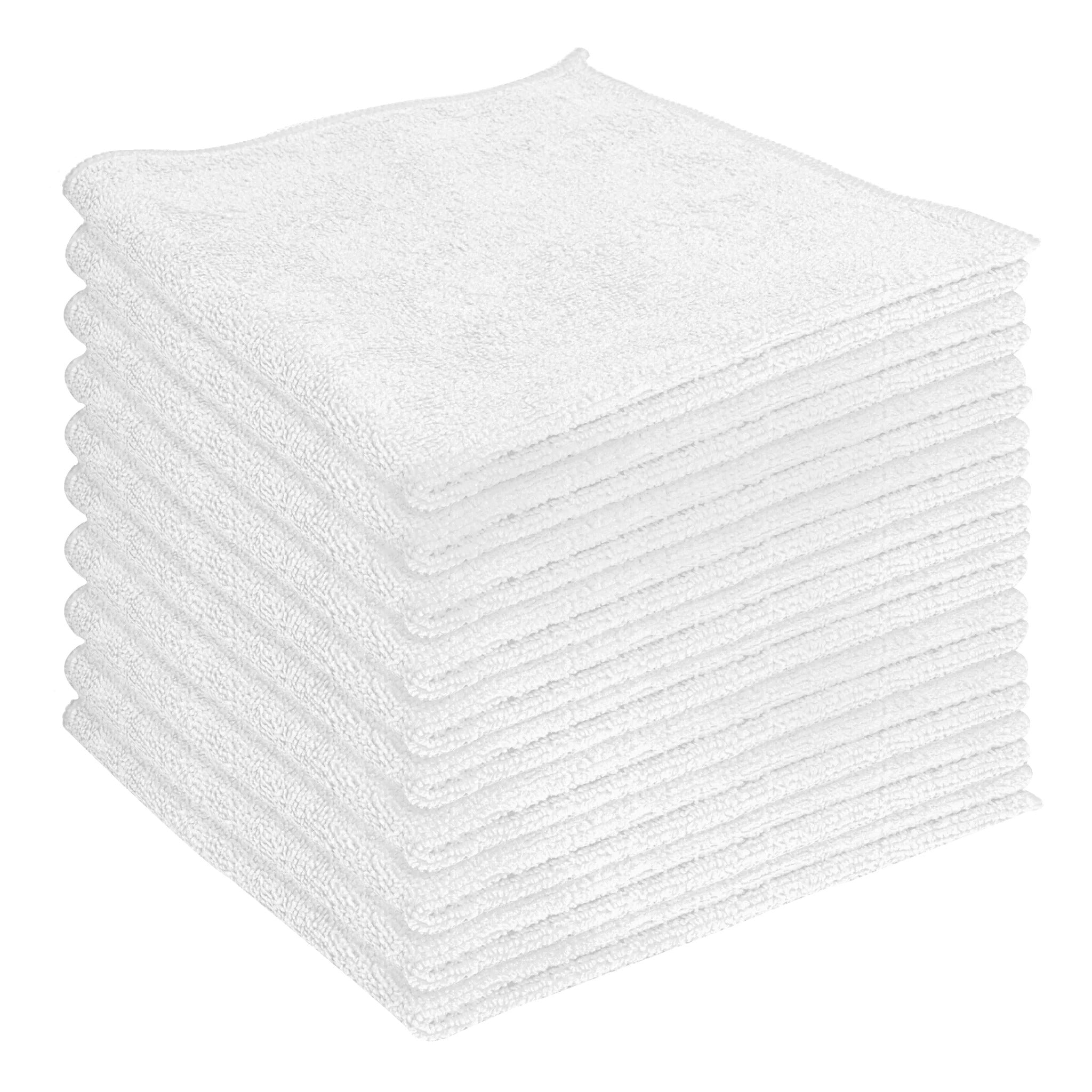 Globe™Microfiber Cloth, White, 14" X 14", Sold Individually