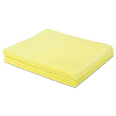 Chiffons de dépoussiérage Hospeco - Jaune, 45,7 x 61 cm, 50/Paquet