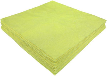 CleanAide Microfiber Cloth - Yellow, 14" x 14", 300 GSM, Sold Individually