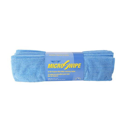 MicroSwipe Microfiber Cloth - 14" x 14", Blue, Sold Individually