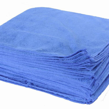 Chiffonnette Microfibre - Bleue, 40 x 40 cm, 350 GSM, Vendue à l'unité