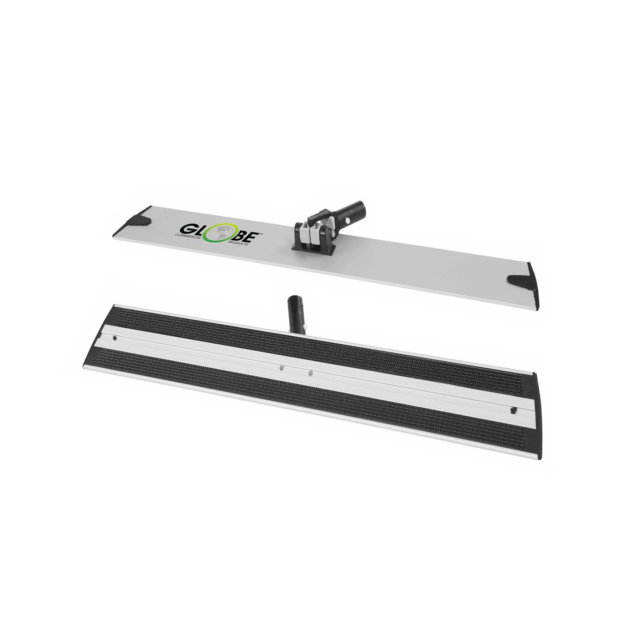Globe™ Microfiber Dust Mop Frame, Silver and Black, 18", Sold Individually
