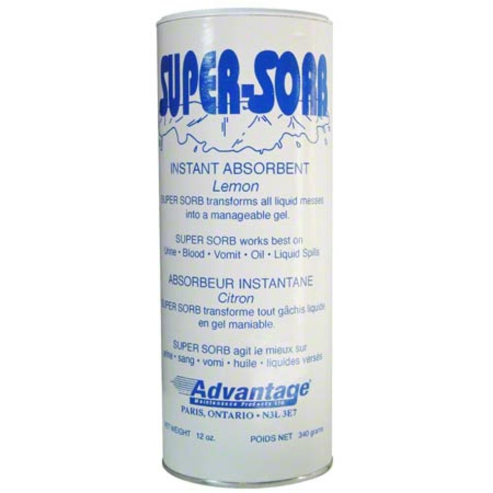 Advantage® Super-Sorb Instant Absorbant, Brown, Lemon Scent, 12oz, Sold Individually