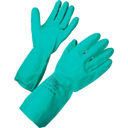 AlphaTec Solvex Chemical Resistant Glove - Green, Extra-Large, Nitrile, 1/Pair