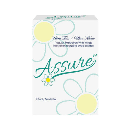 Assure Pads Regular Maxi No.4 - With Wings, For Vending Dispenser, 250/Case