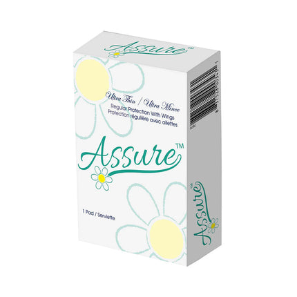 Assure Pads Regular Maxi No.4 - With Wings, For Vending Dispenser, 250/Case