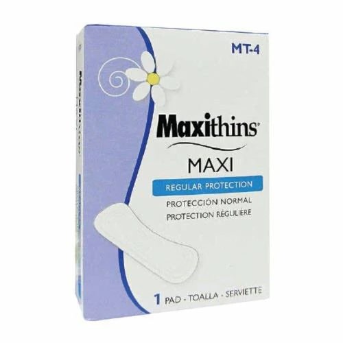 Maxithins Maxi Pad, Vended, 250/Case