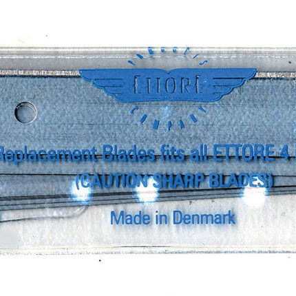 Lames de rechange pour super-grattoir Atlas Graham Furgale Ettore - Argent, lame de 6 po, acier inoxydable, paquet de 10