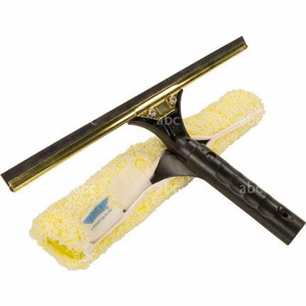 Ettore Professional Brass Backflip Window Cleaning Tool - Black, 10", Sold Individually