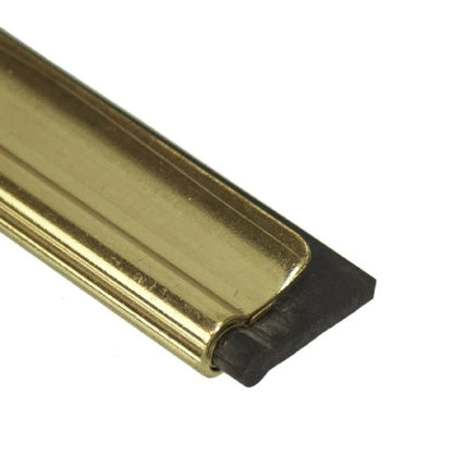Ettore Master Brass Clipped Channel with Rubber - Gold, 20", Sold Individually