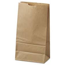 Sac en papier kraft trapu – 35 lb, 9,75" x 6" x 16,5", 400/Paquet