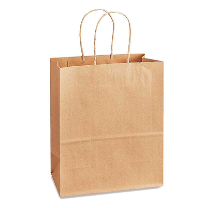 Sac de magasinage kraft Whistler Green Century avec poignées - 13,5" X 9,25" X 16", 150/Caisse