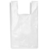 Sac en plastique pour t-shirt - 12" X 7" X 22", blanc, 1000/caisse