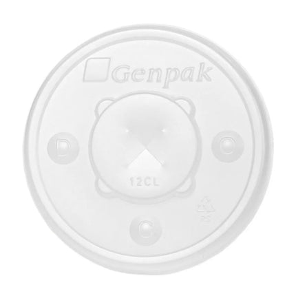 Couvercle avec fente pour paille pour tasses Swirl - Compatible avec les tasses de 16 à 20 oz, blanc, 1000/caisse