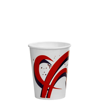Gobelet pour boisson fraîche Swirl Squat - 12oz, Papier, 1000/Caisse