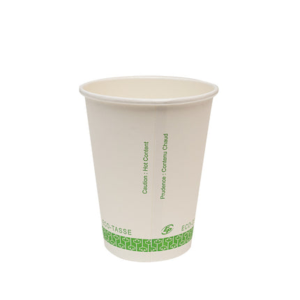 Gobelet compostable pour boissons chaudes Eco-Packaging - 12 oz, 1000/Caisse