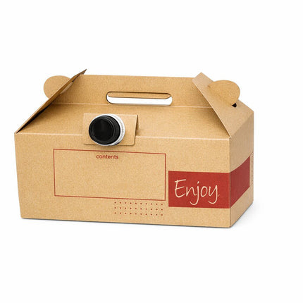 Sabert 7175N Récipient Isotherme pour Boissons - Carton Ondulé Durable, Capacité 96oz, Kraft, 25/Caisse