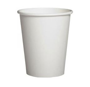 Paper Hot Cup - 8oz, White, 1000/Case