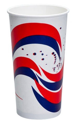 Swirl Cold Drink Cup - 20oz, Paper, 1000/Case