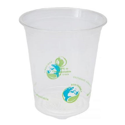 Gobelet froid compostable Eco-Emballage – Transparent, 7oz, 2000/Caisse