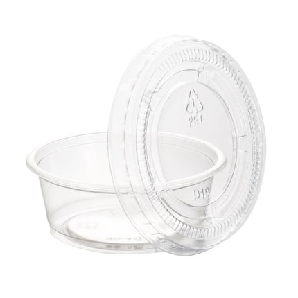 Premier Essentials Portion Cup Lids - Fits 3.25-5.5oz, 2500/Case (Lids Only)