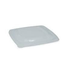 Eco-Packaging Flat Lid For 24/28/32oz Bowls - Clear, 600/Case