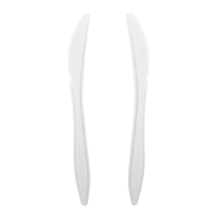 Couteau en plastique blanc pour service alimentaire 511 - Polypropylène, 1000/Caisse