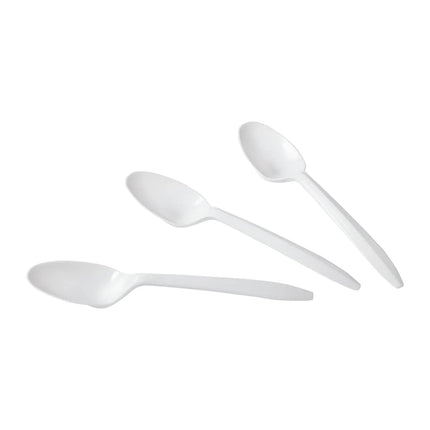 511 Food Service Plastic Teaspoon - White, Polypropylene, 1000/Case