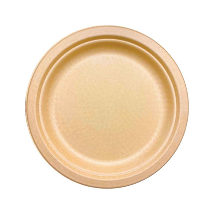 Assiette en canne à sucre Green Century – 21,8 cm, creuse, 500/caisse
