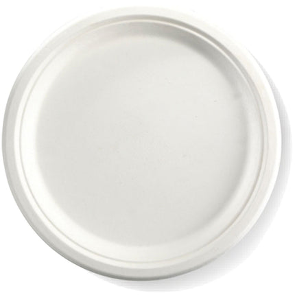 Green Century Sugarcane Plate - 10", Compostable, 400/Case