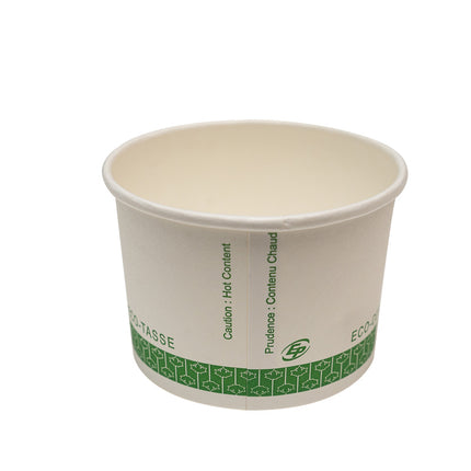 Bol compostable Éco-emballage – 8 oz, blanc, 1000/caisse