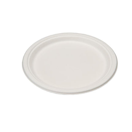 Assiette en canne à sucre éco-emballage - 25 cm, compostable, 500 unités/caisse